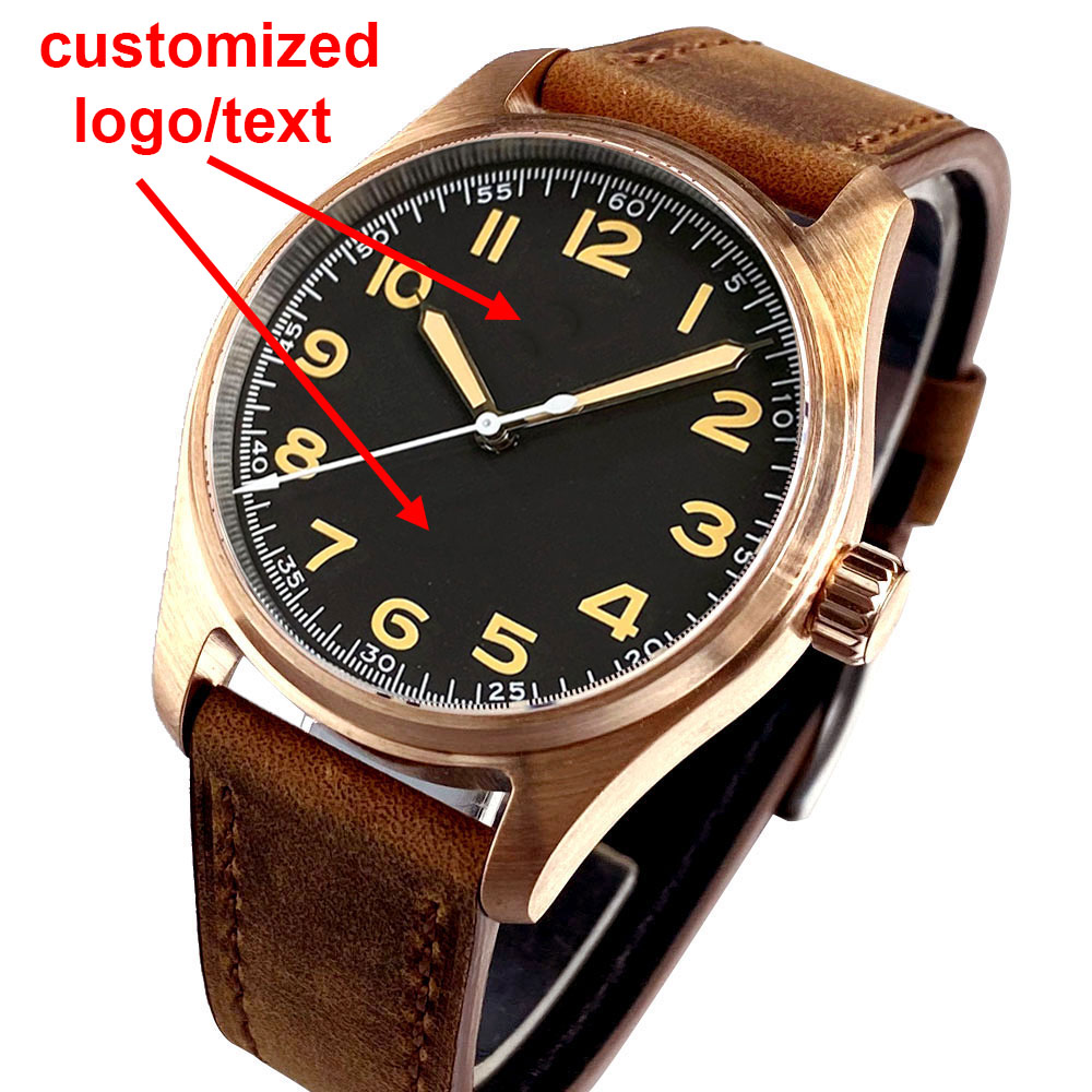 Men Mechanical Watch Sapphire Crystal - Reloj personalizado para hombre Real Cusn8