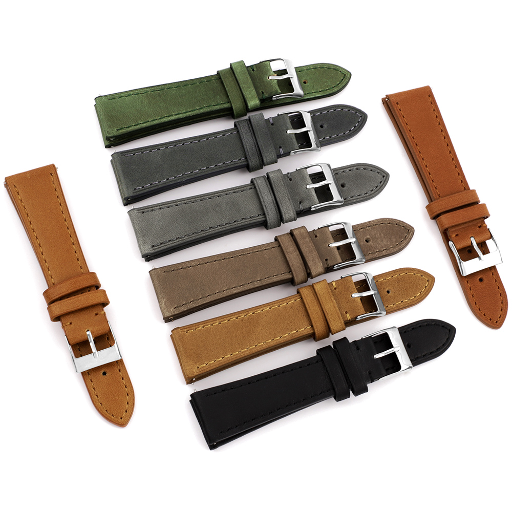 Leather Watch Strap Quick Release 20Mm 22Mm - Correa de reloj de alta calidad