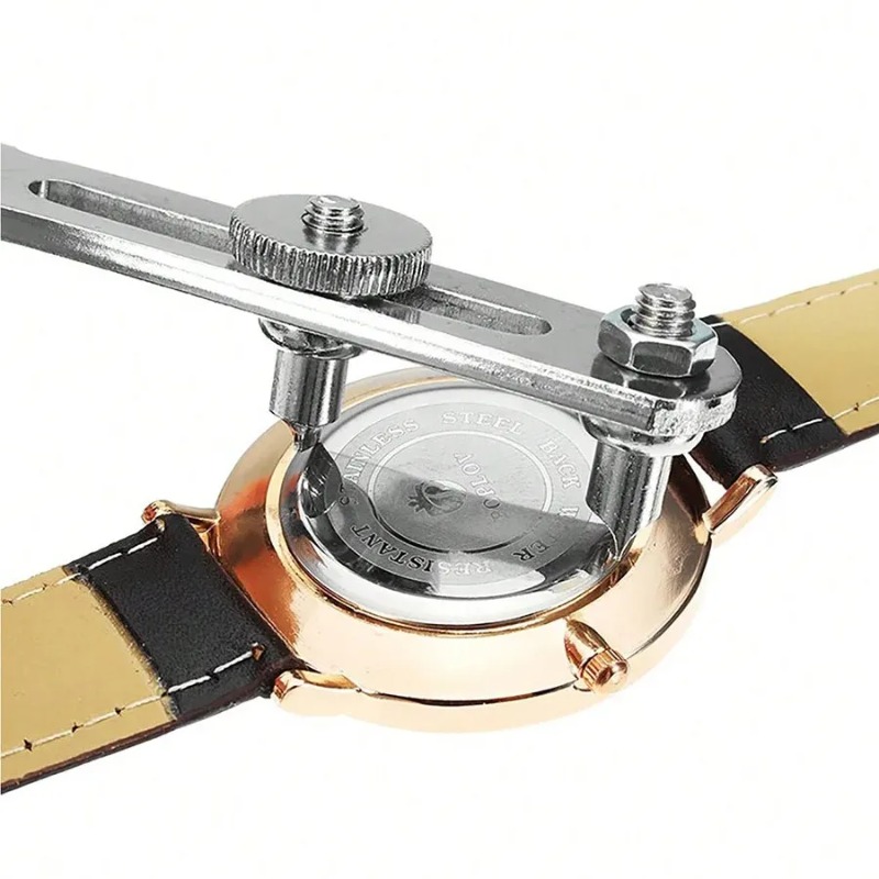 Watchmaker Repair Tool Kit Case Opener - Abridor de reloj ajustable, caja trasera,