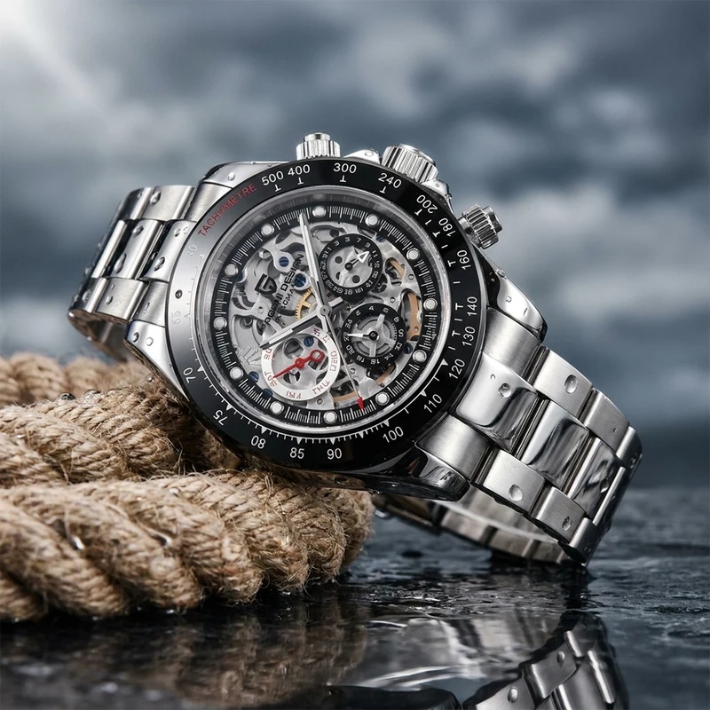 Men Mechanical Watch Sapphire Crystal - Reloj Mecánico Automático PAGANI DESIGN 1653