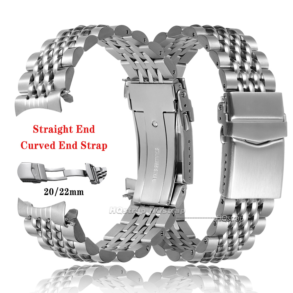 Solid Stainless Steel Watch Bracelet Jubilee - Correa de Reloj de Acero Inoxidable