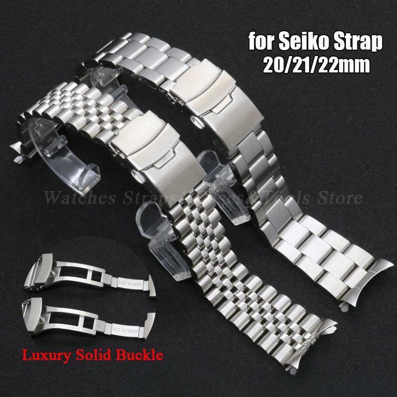 Solid Stainless Steel Watch Bracelet Jubilee - Correa de acero inoxidable 316L para