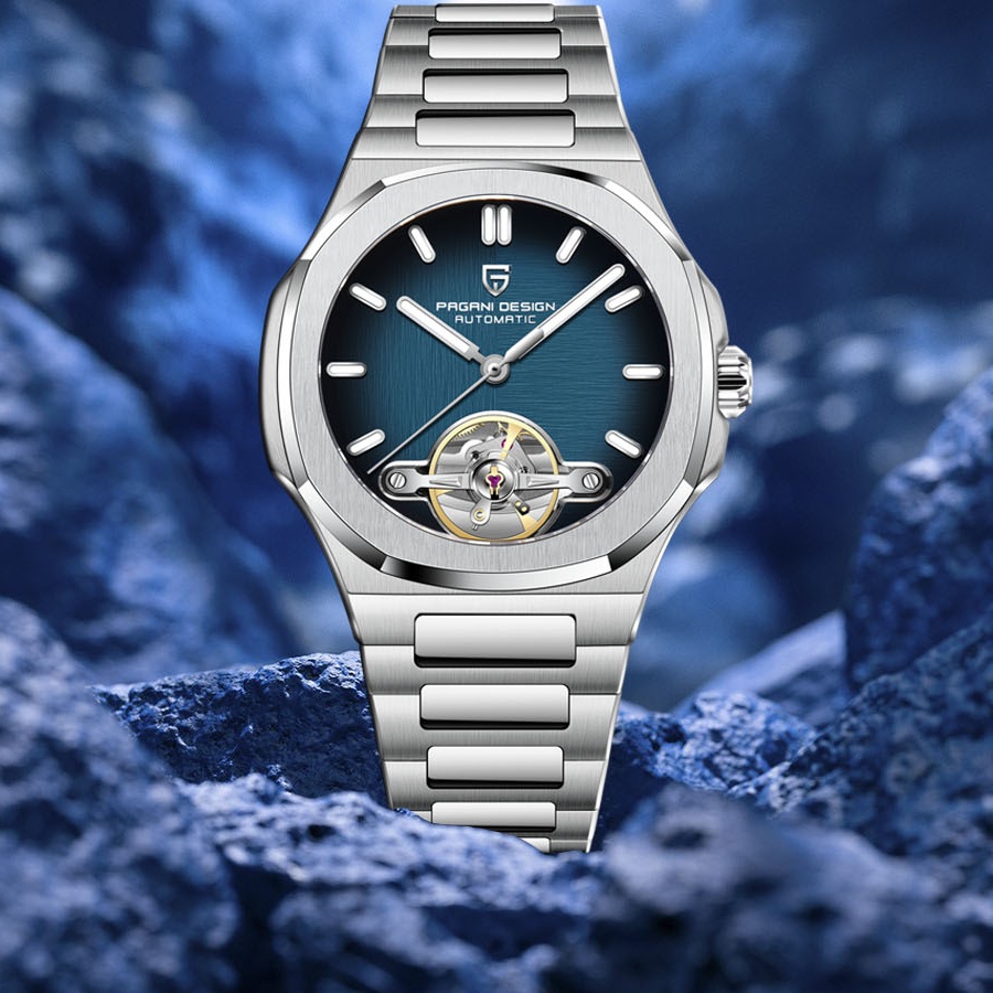 Skeleton Automatic Watch Luxury Tourbillon - PAGANI DESIGN, nuevo reloj Tourbillon mecánico