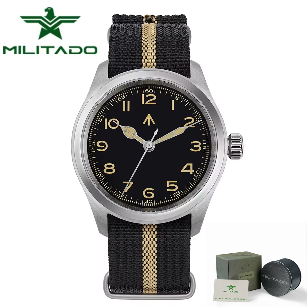 Sapphire Watch Crystal Double Domed - Reloj Militado ML08 de 38mm para