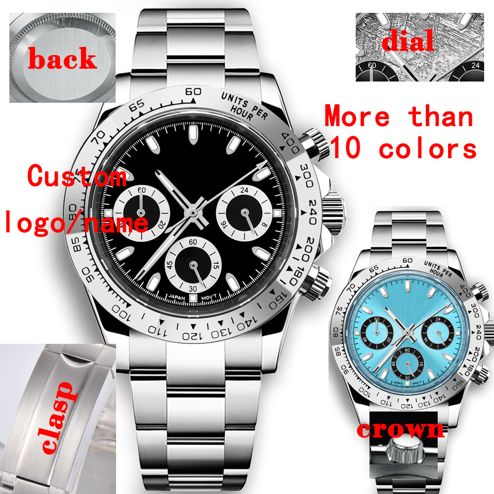 Men Mechanical Watch Sapphire Crystal - Reloj de cuarzo personalizado de 39mm