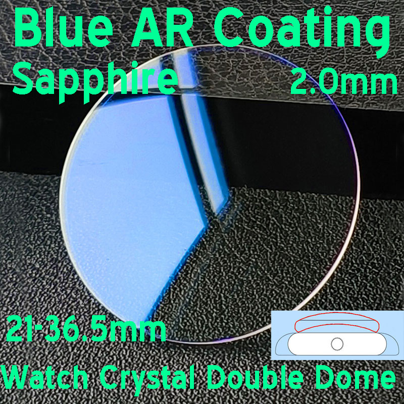 Sapphire Watch Crystal Double Domed - Cristal de Reloj de Zafiro con