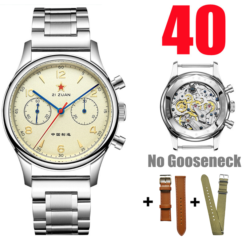 Chronograph Mechanical Watch Seagull 1963 - Reloj Cronógrafo de Piloto Vintage SEAKOSS