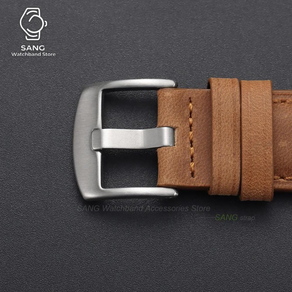 Hebillas de presión de aceite  - Leather Watch Strap Quick Release 20Mm 22Mm reseña y precio