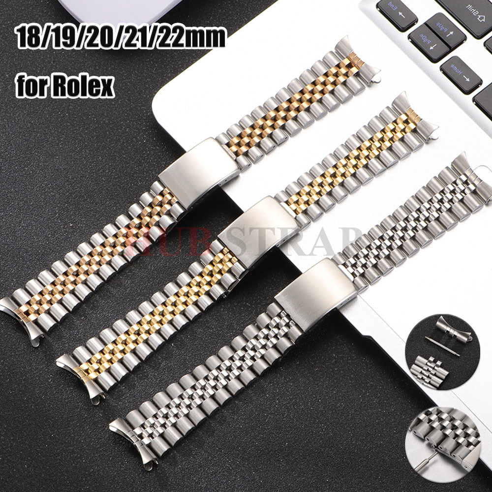 Correa de reloj de acero inoxi - Solid Stainless Steel Watch Bracelet Jubilee reseña y precio