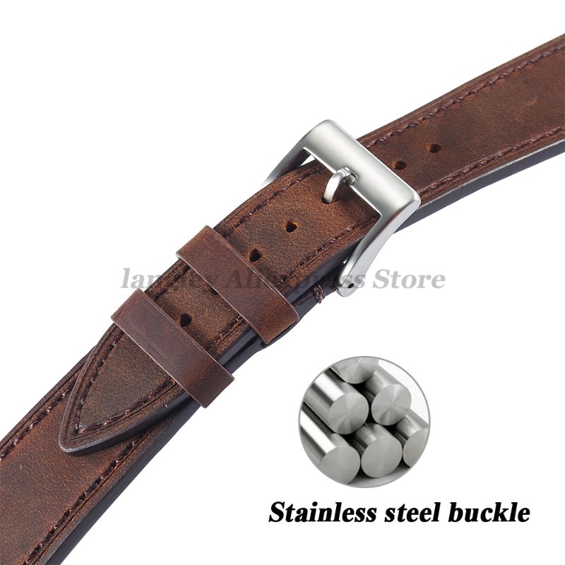 Correa de reloj de cuero genui - Leather Watch Strap Quick Release 20Mm 22Mm reseña y precio