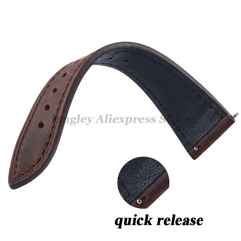 Correa de reloj de cuero genui - Leather Watch Strap Quick Release 20Mm 22Mm reseña y precio