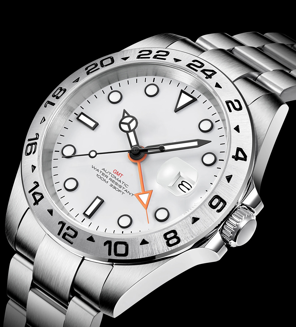 Reloj mecánico automático GMT  - Men Mechanical Watch Sapphire Crystal reseña y precio