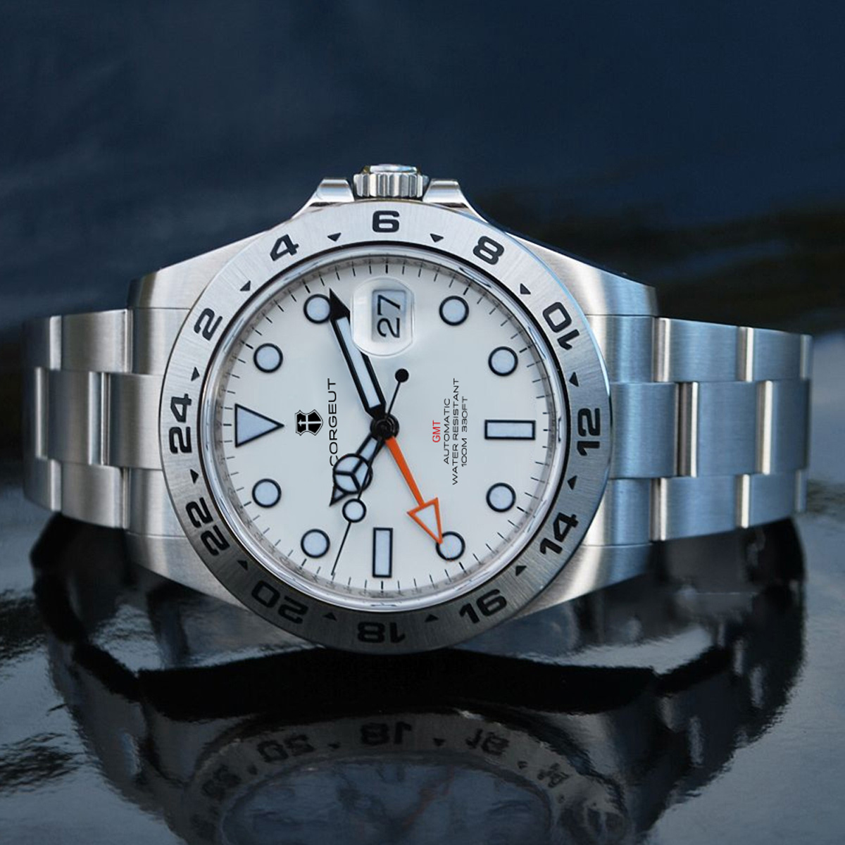 Reloj mecánico automático GMT  - Men Mechanical Watch Sapphire Crystal reseña y precio