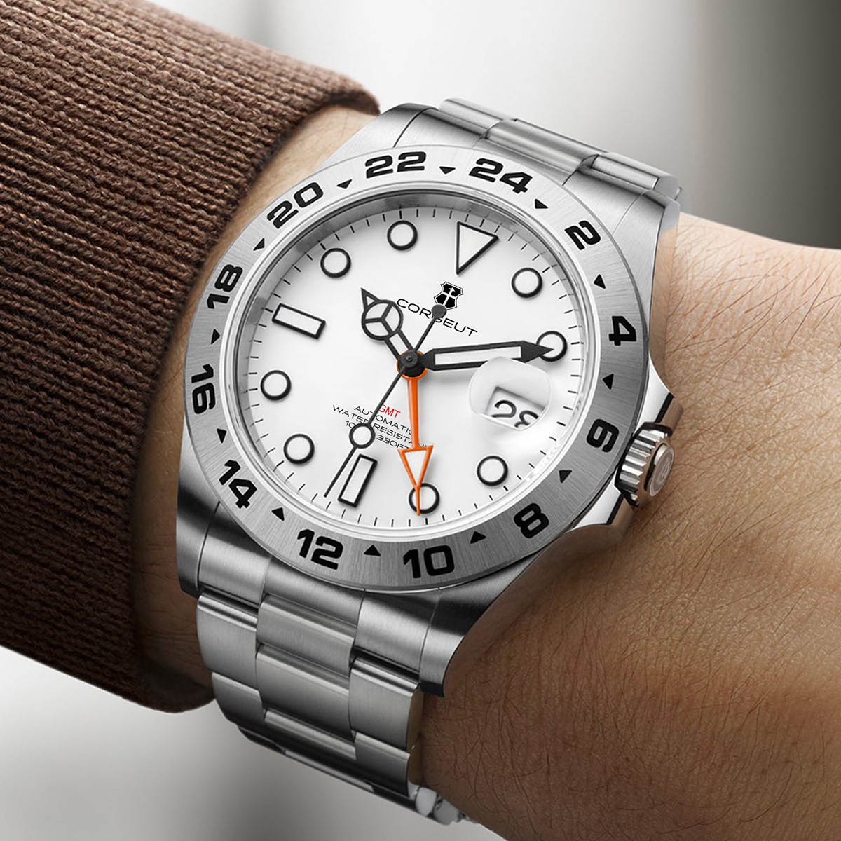 Reloj mecánico automático GMT  - Men Mechanical Watch Sapphire Crystal reseña y precio