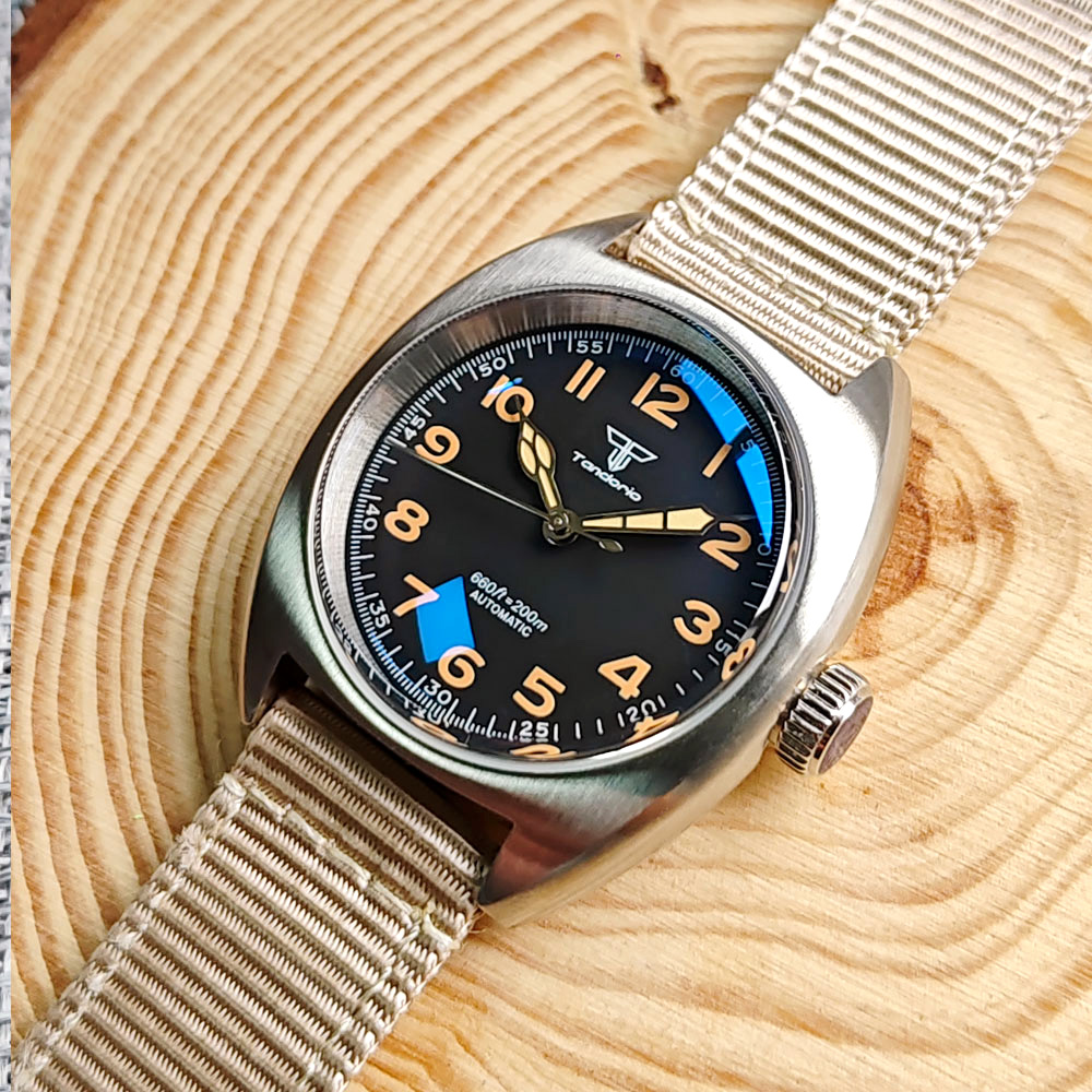 Reloj militar para hombre Tand - Sapphire Watch Crystal Double Domed reseña y precio