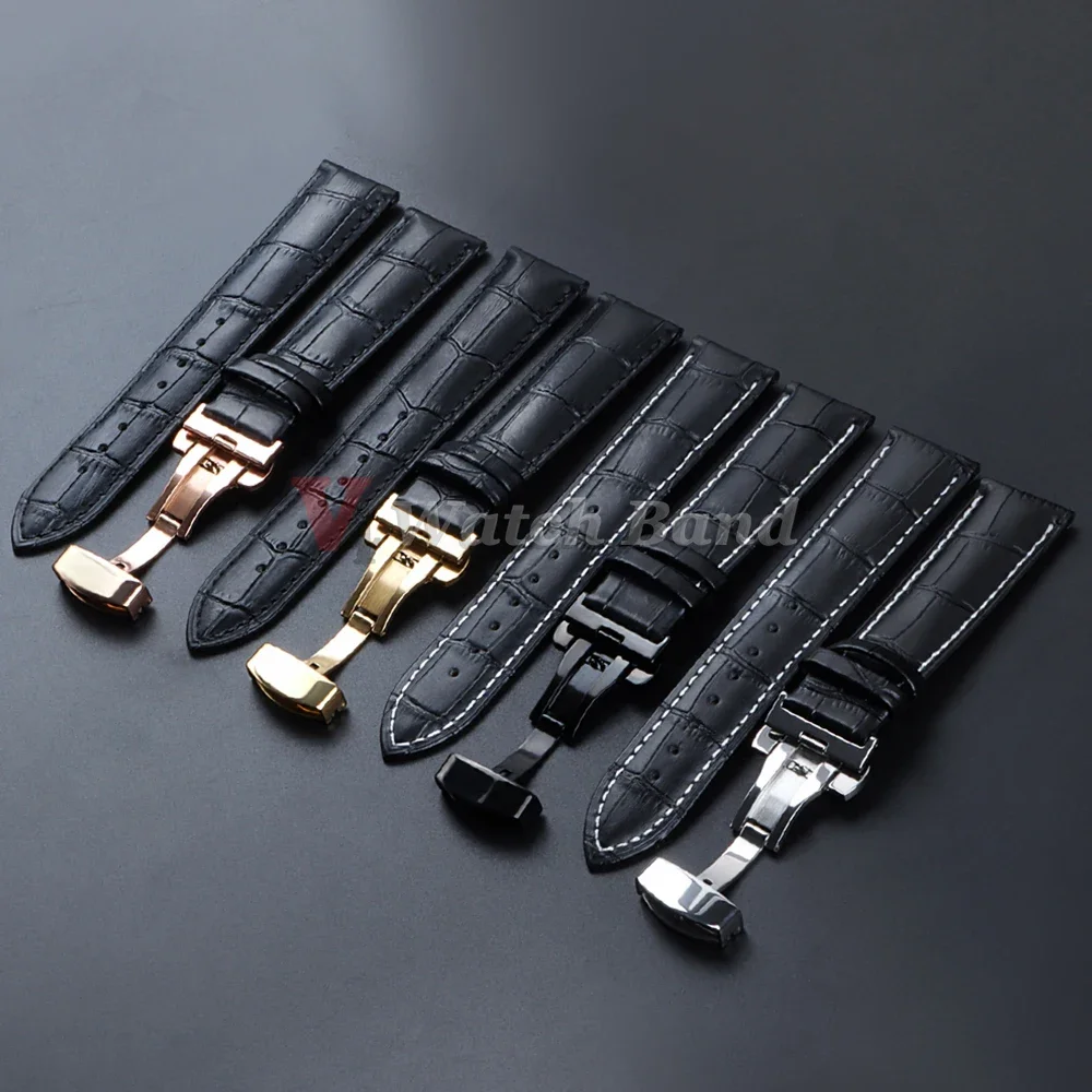 Correa de cuero genuino con ca - Leather Watch Strap Quick Release 20Mm 22Mm reseña y precio