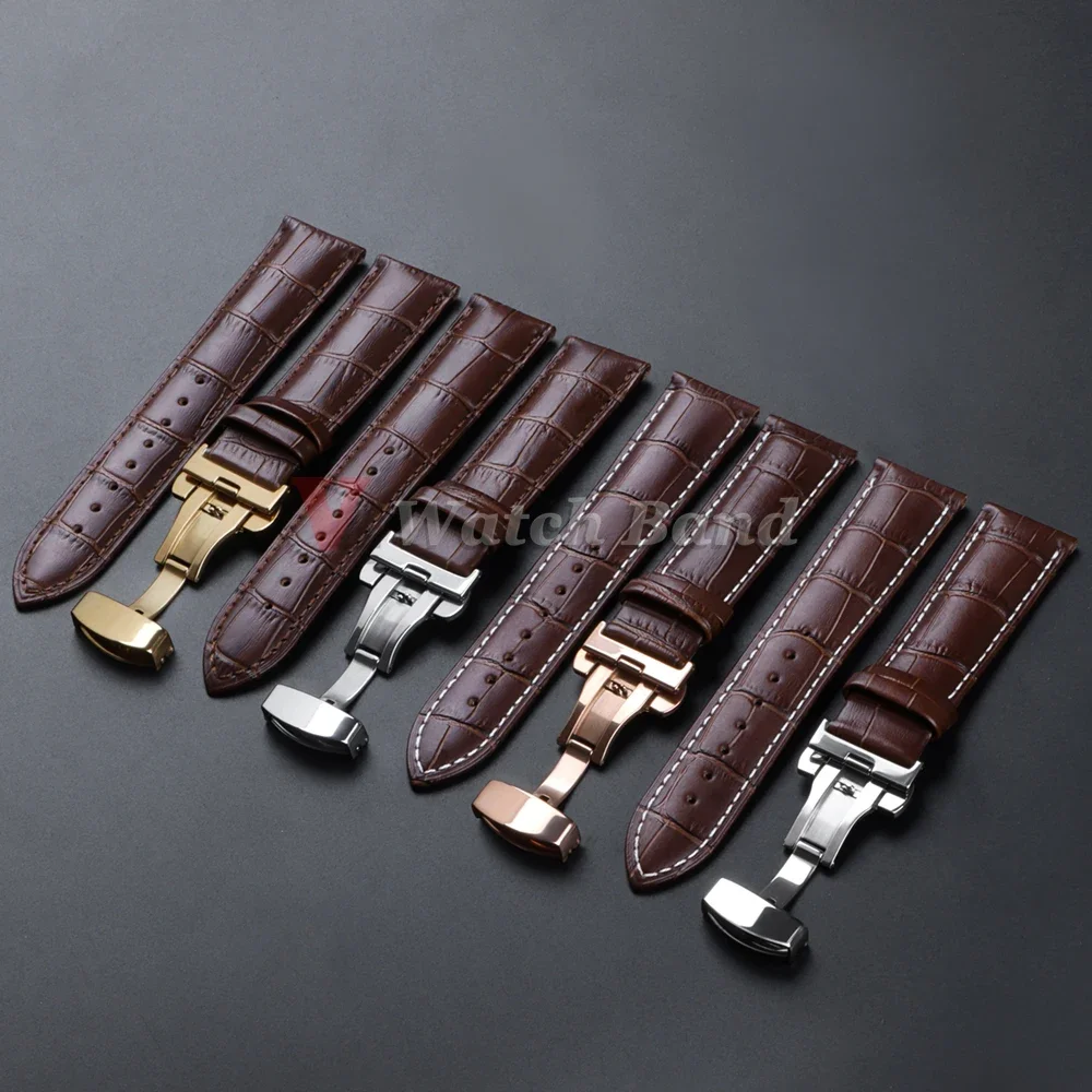 Correa de cuero genuino con ca - Leather Watch Strap Quick Release 20Mm 22Mm reseña y precio
