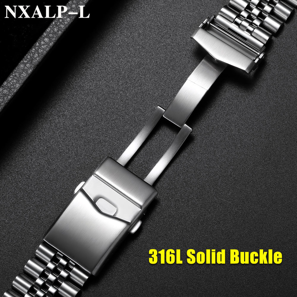Correa de acero inoxidable sól - Solid Stainless Steel Watch Bracelet Jubilee reseña y precio