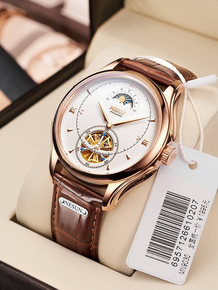 Reloj mecánico automático suiz - Skeleton Automatic Watch Luxury Tourbillon reseña y precio