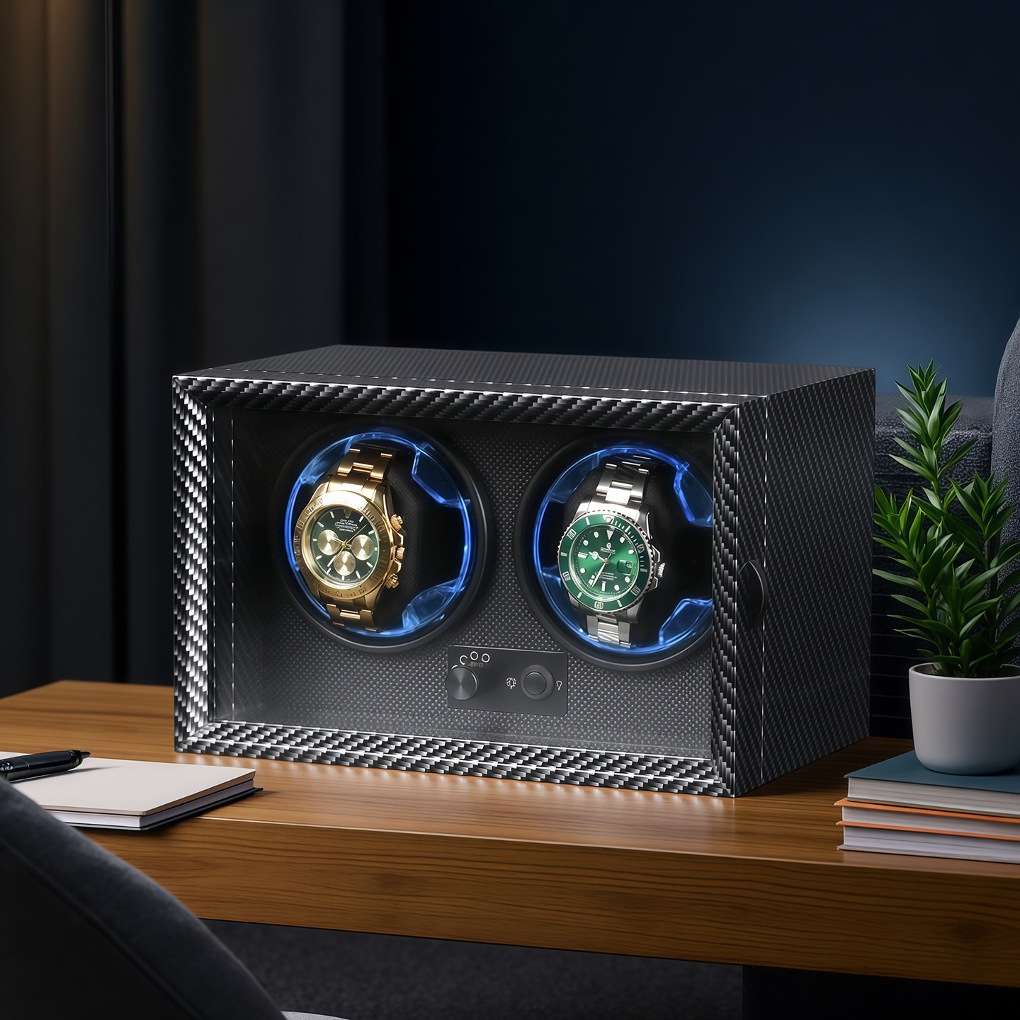 Caja de Relojera Automática In - Watch Winder Automatic Dual Watch Box reseña y precio