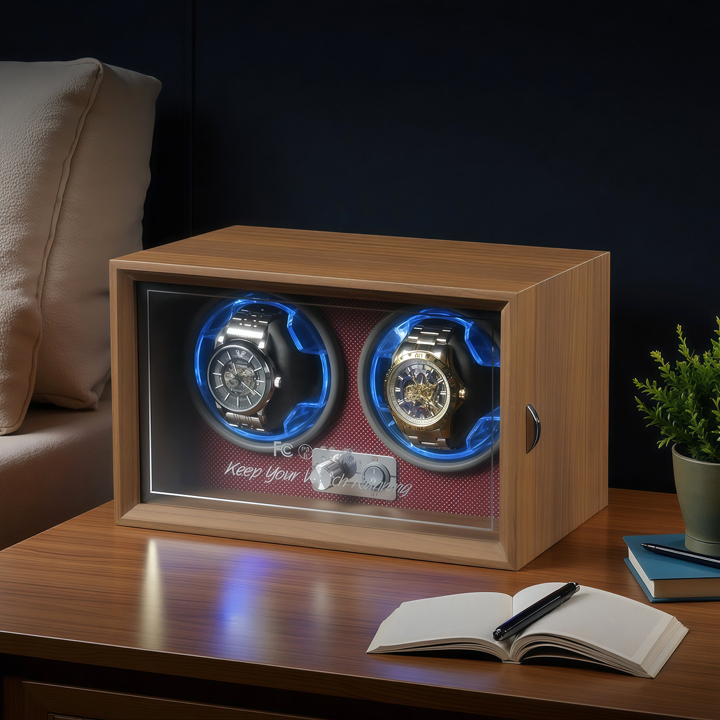 Caja de Relojera Automática In - Watch Winder Automatic Dual Watch Box reseña y precio
