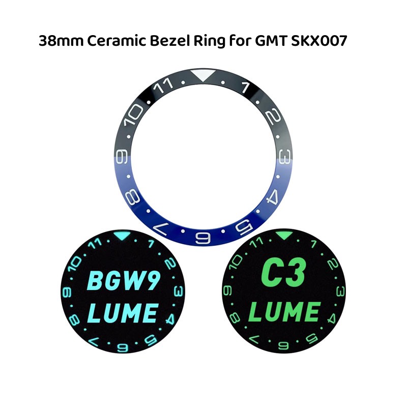 Piezas de reloj, 38 mm x 31,6  - Watch Bezel Insert Ceramic Luminous reseña y precio