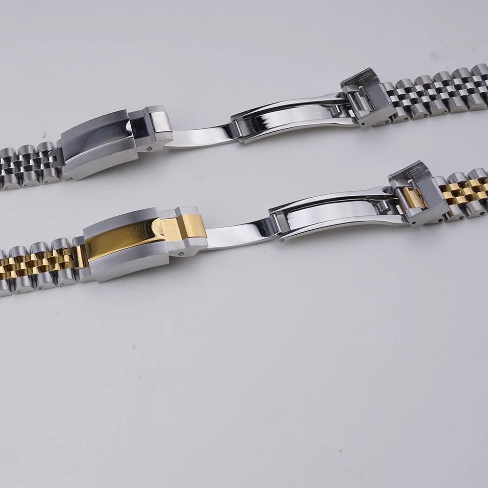 Rolamy correa de reloj Jubilee - Solid Stainless Steel Watch Bracelet Jubilee reseña y precio