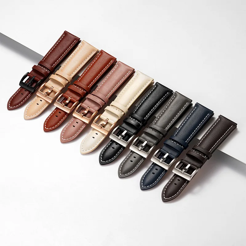 Correa de reloj de cuero genui - Leather Watch Strap Quick Release 20Mm 22Mm reseña y precio