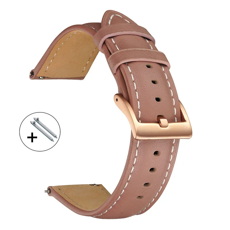 Correa de reloj de cuero genui - Leather Watch Strap Quick Release 20Mm 22Mm reseña y precio
