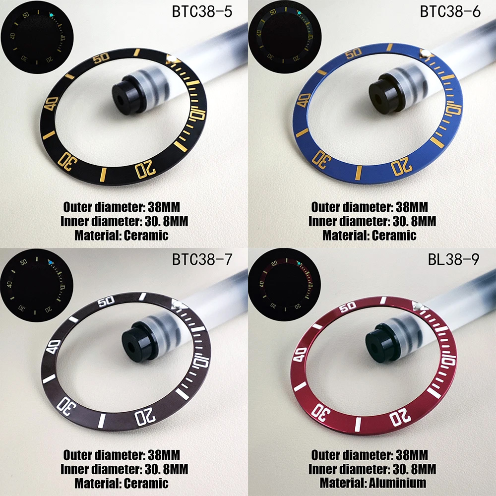 Bisel de reloj de 38mm x 30,8m - Watch Bezel Insert Ceramic Luminous reseña y precio