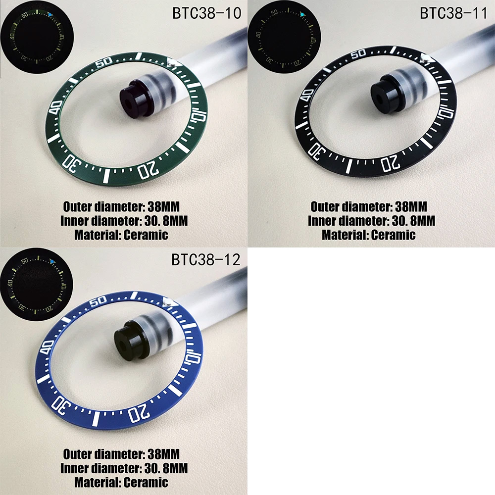 Bisel de reloj de 38mm x 30,8m - Watch Bezel Insert Ceramic Luminous reseña y precio
