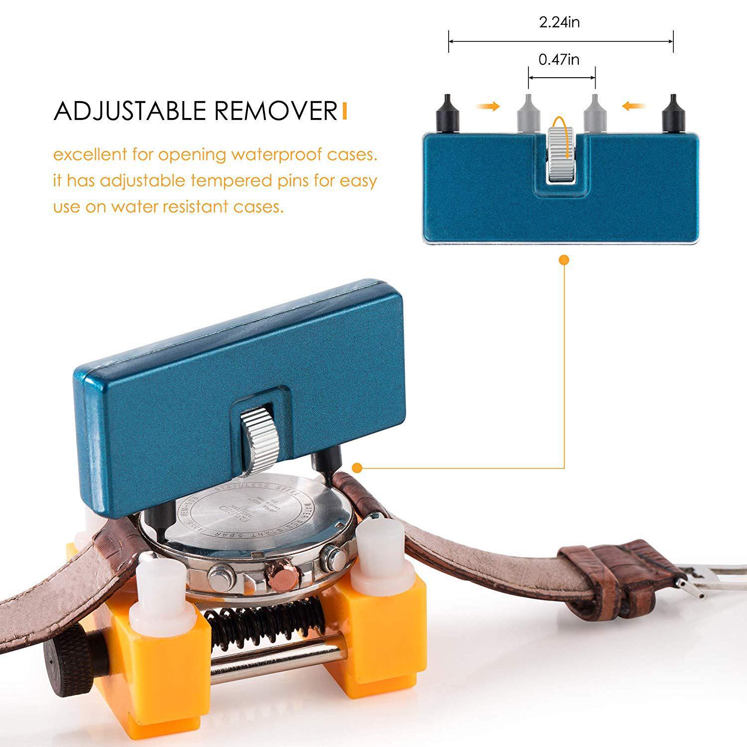 Abridor de cubierta trasera de - Watchmaker Repair Tool Kit Case Opener reseña y precio