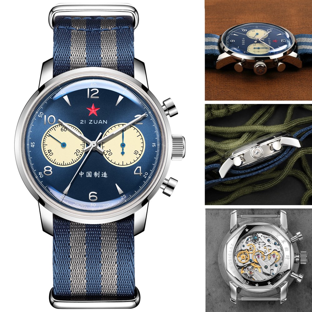 Reloj de Piloto Cronógrafo Ret - Chronograph Mechanical Watch Seagull 1963 reseña y precio