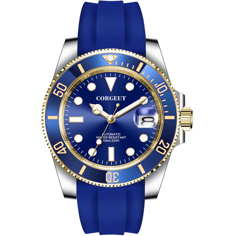 Corgeut moda Japón 24 joyas NH - Men Mechanical Watch Sapphire Crystal reseña y precio