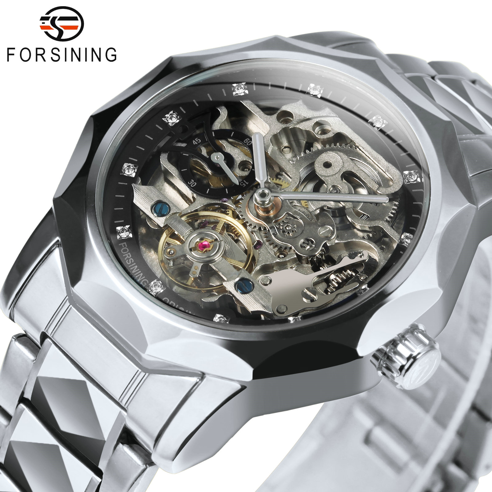 Relojes Forsining Fashion Tour - Skeleton Automatic Watch Luxury Tourbillon reseña y precio
