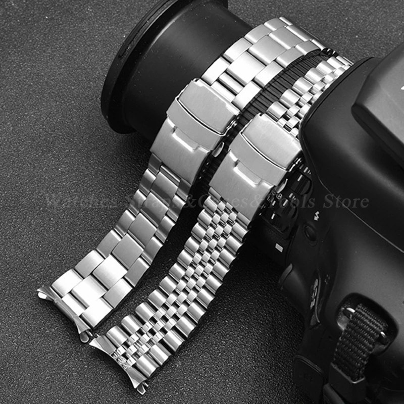 Correa de acero inoxidable 316 - Solid Stainless Steel Watch Bracelet Jubilee reseña y precio