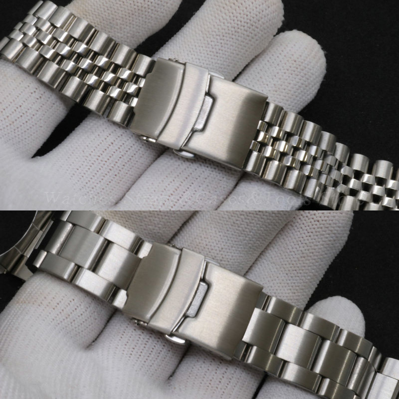 Correa de acero inoxidable 316 - Solid Stainless Steel Watch Bracelet Jubilee reseña y precio