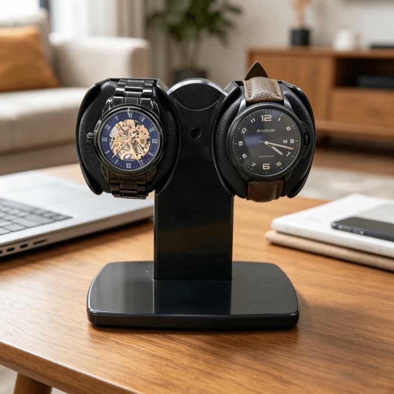 Caja de Almacenamiento para Re - Watch Winder Automatic Dual Watch Box reseña y precio