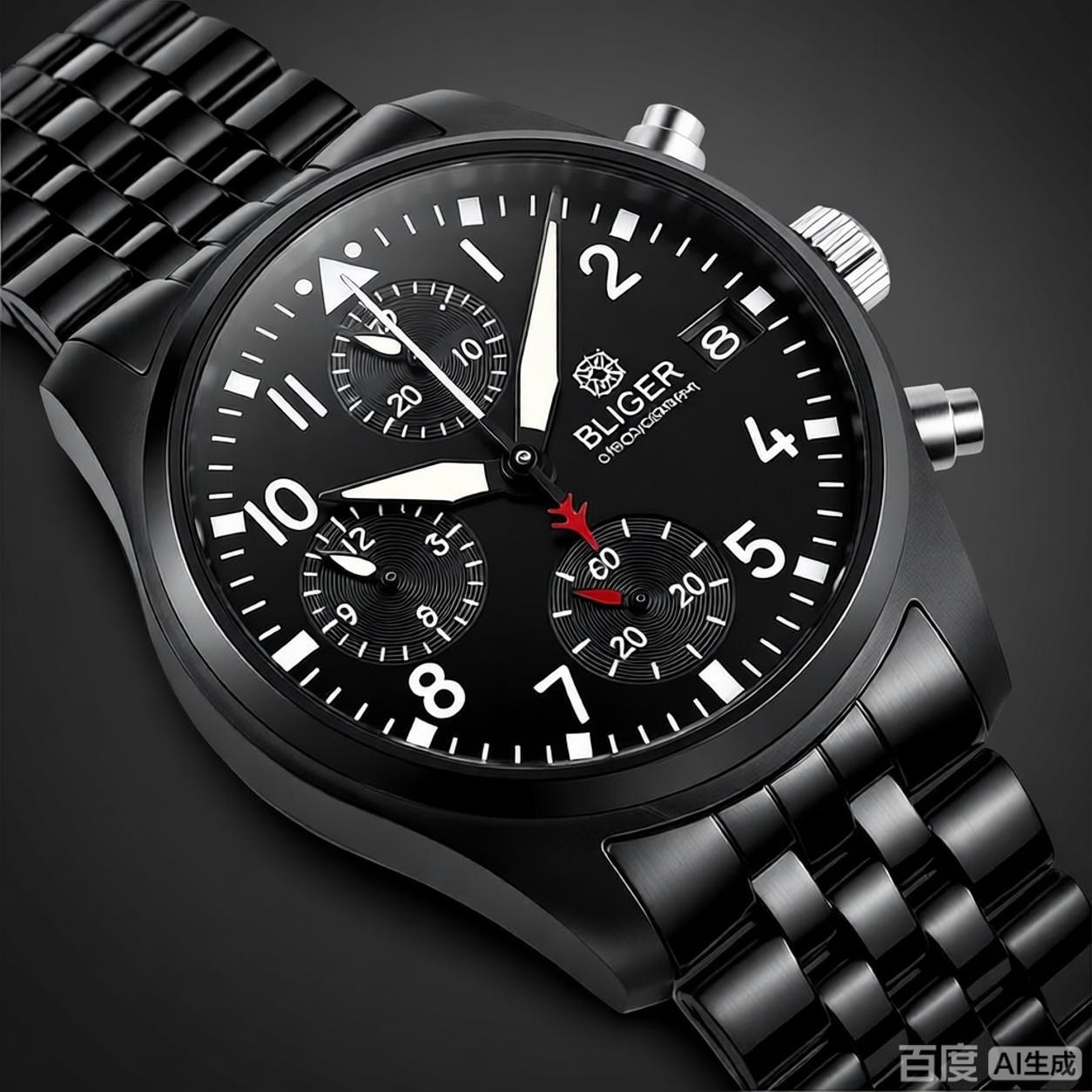 Reloj cronógrafo de aviador BL - Men Mechanical Watch Sapphire Crystal reseña y precio