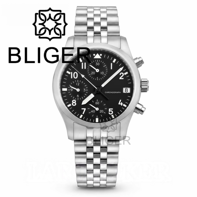 Reloj cronógrafo de aviador BL - Men Mechanical Watch Sapphire Crystal reseña y precio