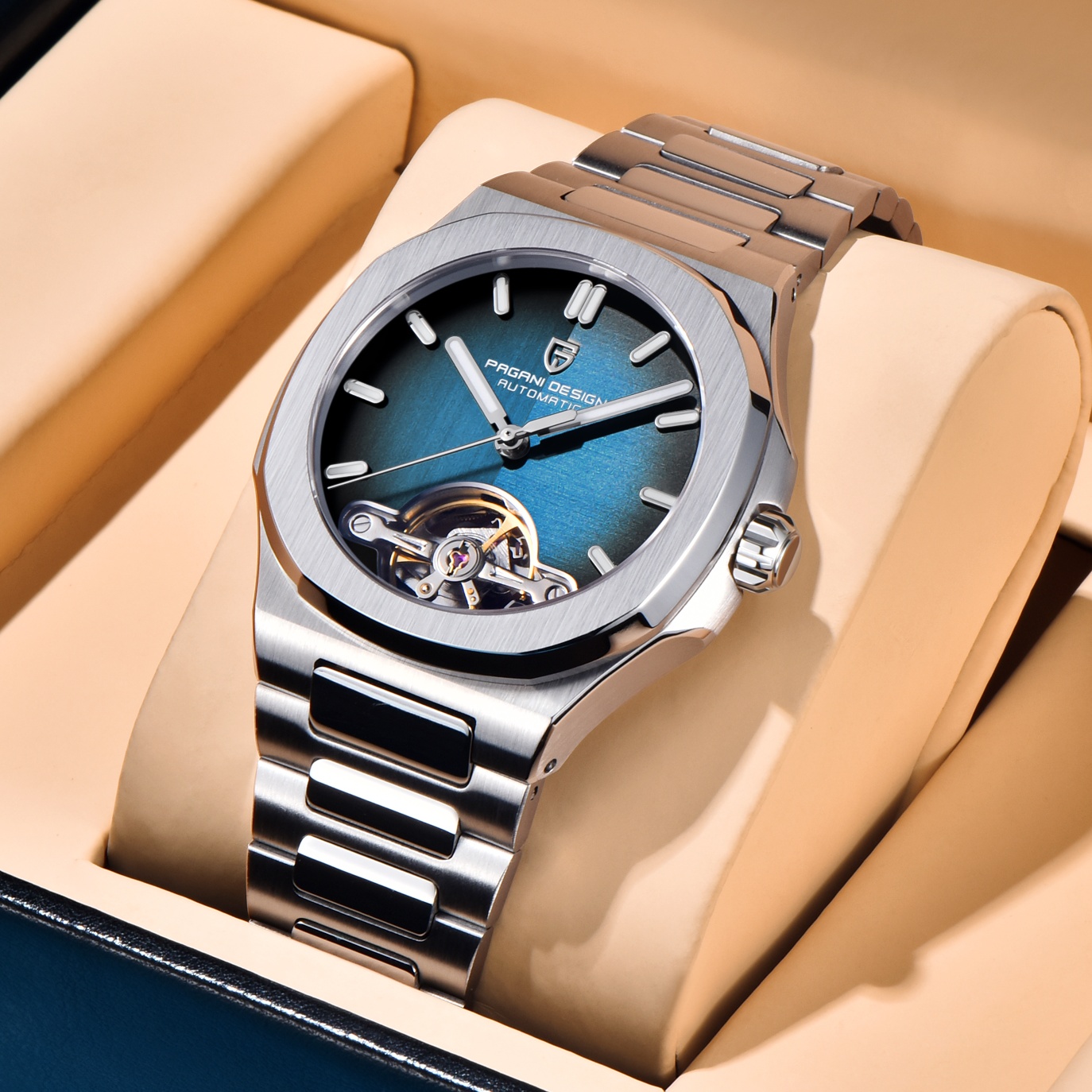 PAGANI DESIGN, nuevo reloj Tou - Skeleton Automatic Watch Luxury Tourbillon reseña y precio