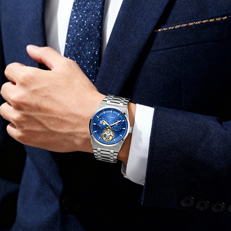 Reloj Mecánico Automático X-GE - Skeleton Automatic Watch Luxury Tourbillon reseña y precio