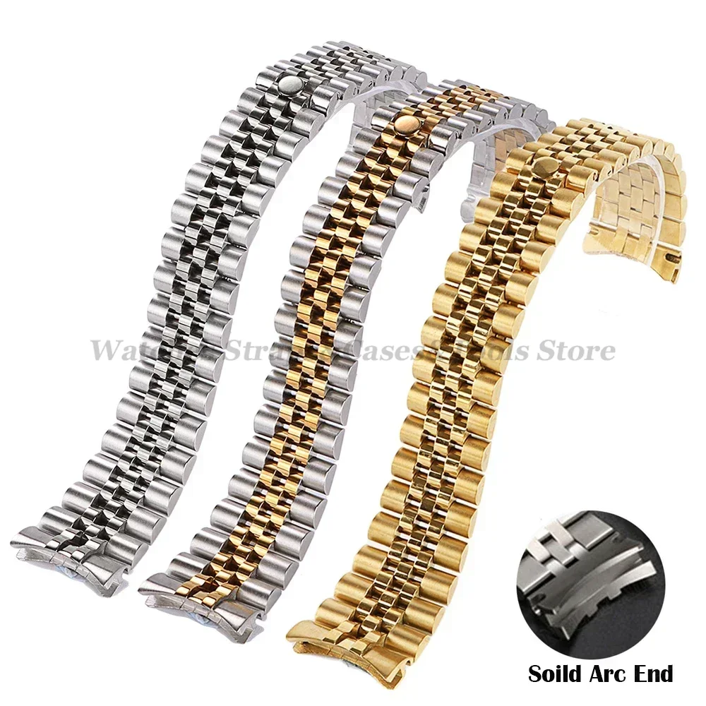 Correa de reloj de acero inoxi - Solid Stainless Steel Watch Bracelet Jubilee reseña y precio