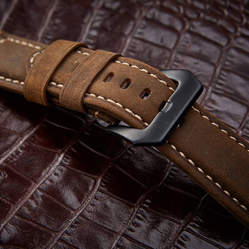 20mm 22mm 24mm 26mm verde marr - Leather Watch Strap Quick Release 20Mm 22Mm reseña y precio