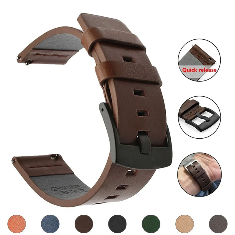 Correa de reloj de 20mm y 22mm - Leather Watch Strap Quick Release 20Mm 22Mm reseña y precio