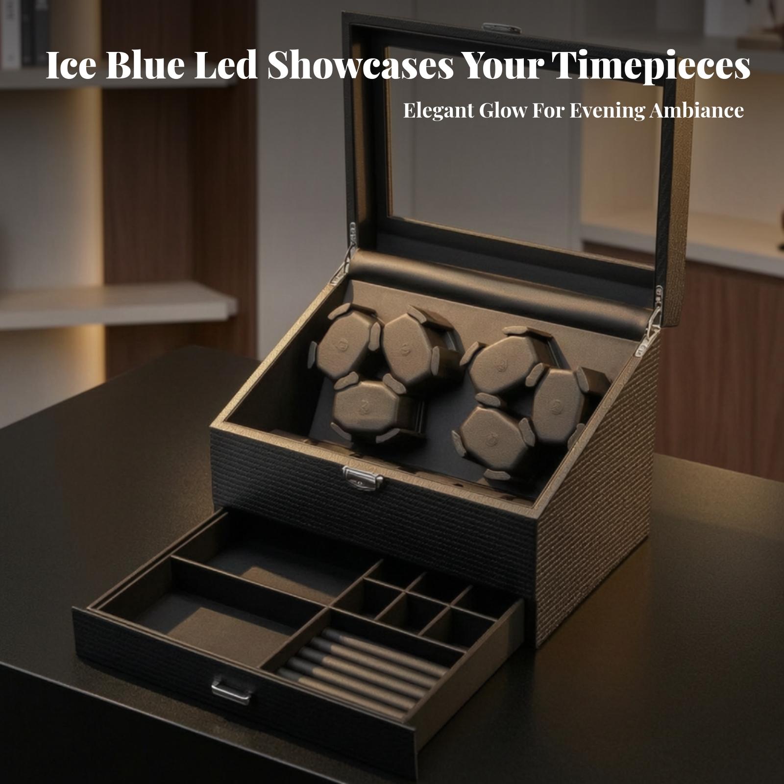 Caja de Joyería y Enrollador d - Watch Winder Automatic Dual Watch Box reseña y precio