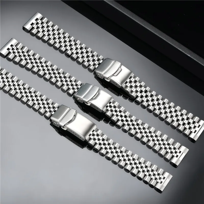 Correa de acero inoxidable sól - Solid Stainless Steel Watch Bracelet Jubilee reseña y precio
