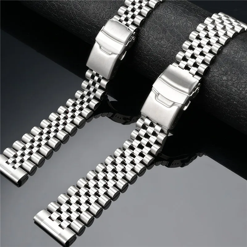 Correa de acero inoxidable sól - Solid Stainless Steel Watch Bracelet Jubilee reseña y precio
