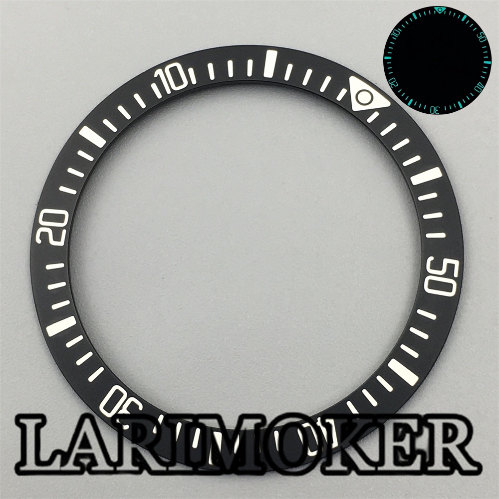 LARIMOKER 38mm negro azul bise - Watch Bezel Insert Ceramic Luminous reseña y precio