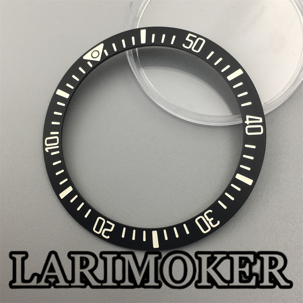 LARIMOKER 38mm negro azul bise - Watch Bezel Insert Ceramic Luminous reseña y precio